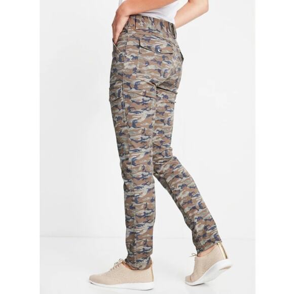 ANATOMIE Camo Karo Cargo Pant Camouflage Brown Green Casual Women's XS - Picture 3 of 10